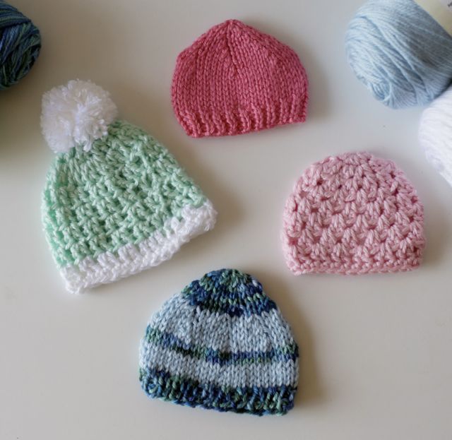 knit tiny hats for premature babies in Africa