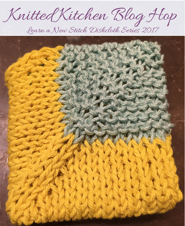 mitered garter stitch dishcloth pattern