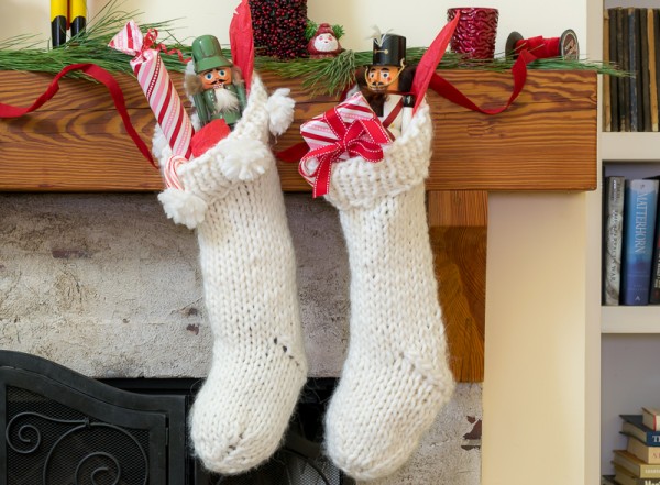 chunky knit christmas stockings