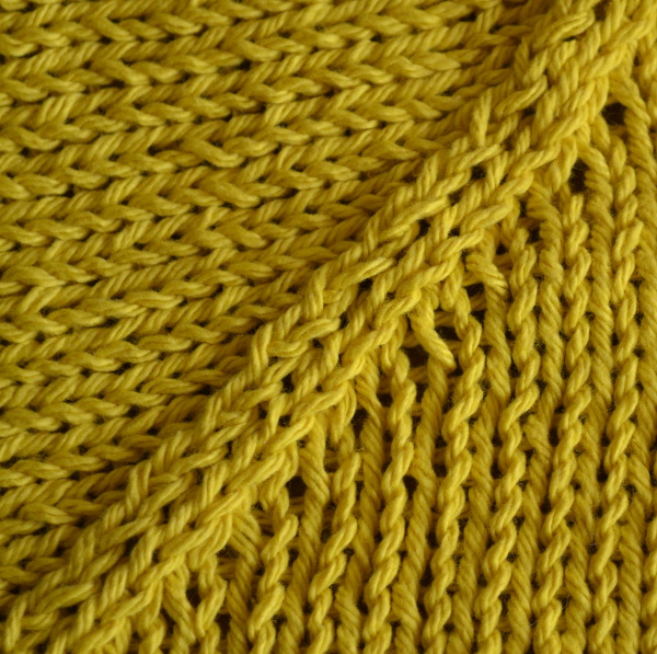 mitered garter stitch dishcloth pattern