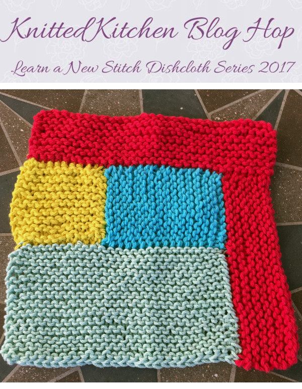 log cabin dishcloth knitting pattern