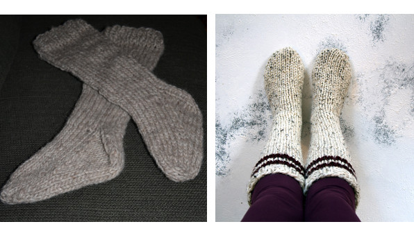 bulky sock knitting patterns