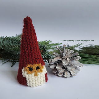 knit christmas gnome