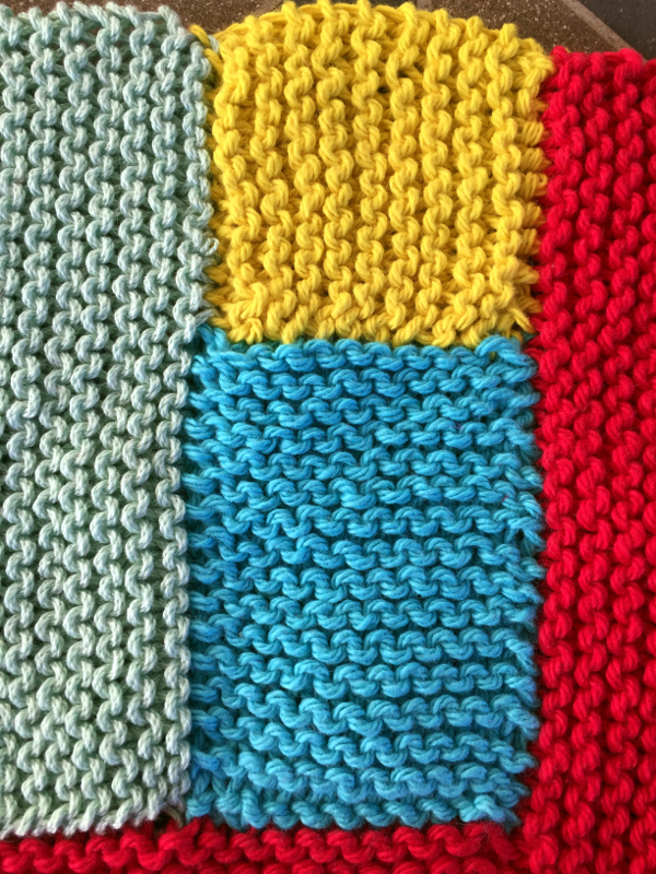 log cabin dishcloth knitting pattern