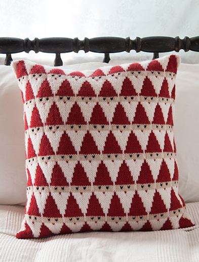 knit santa pillow