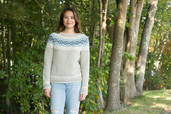 circular yoke colorwork sweater