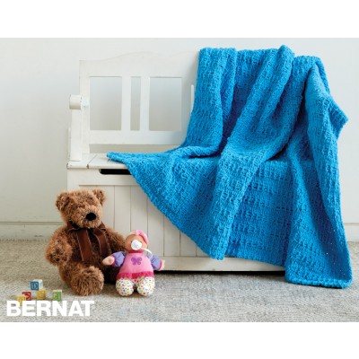 bernat blanket waffle stitch blanket