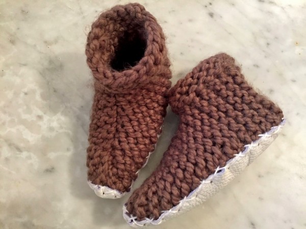 bulky toddler slipper knitting pattern