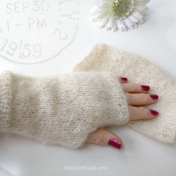 easy fingerless gloves knitting pattern