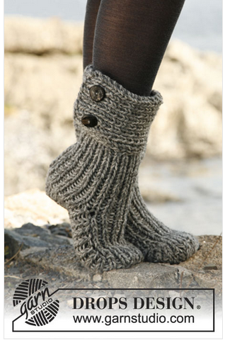 moon socks knitting pattern DROPS