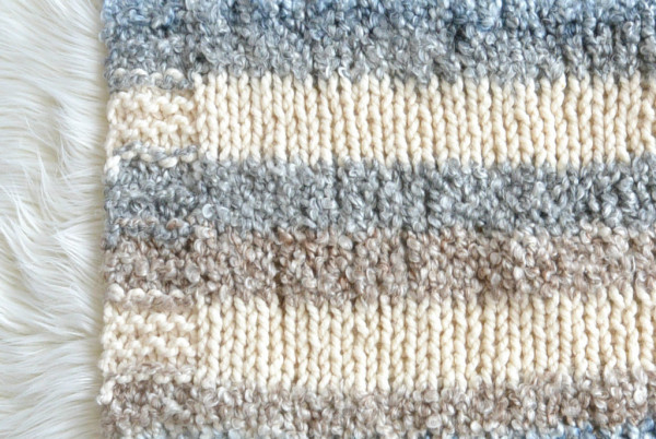 easy quick knit blanket