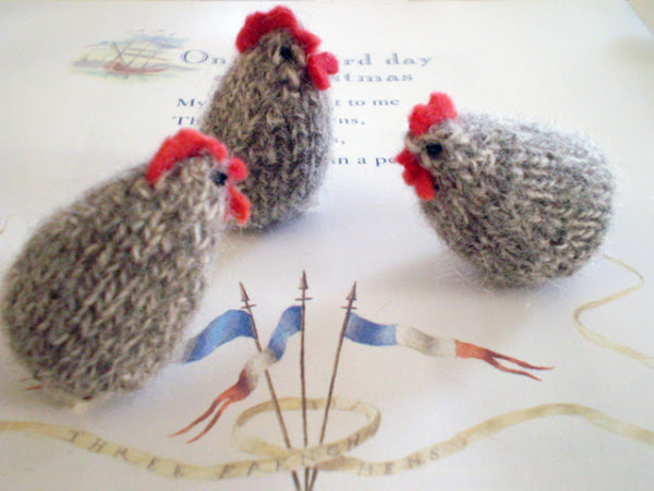 french hen knitting pattern