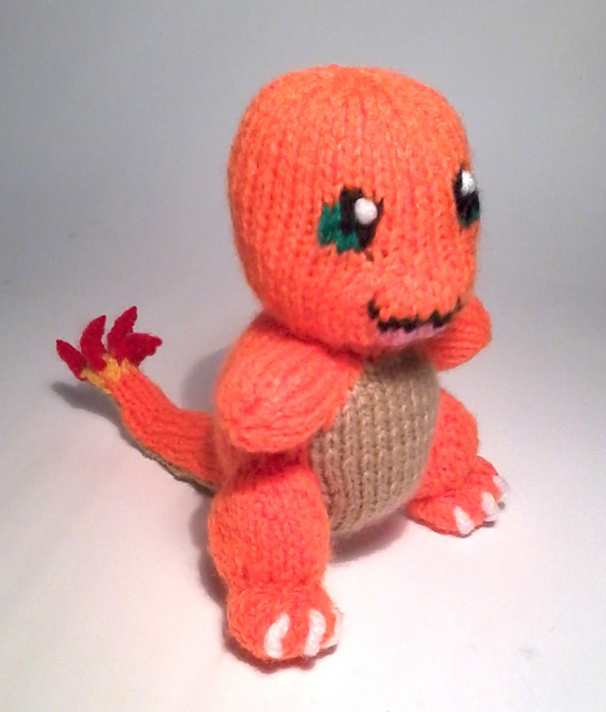 Charmander knitting pattern