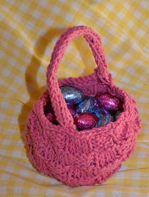 Knitted Easter Nest or Baske
t Pattern - Natural Suburbia