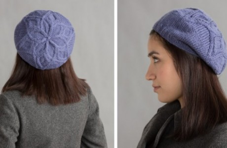 This easy hat is a great way to learn cable techniques