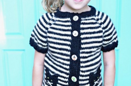 Look at Vickie Howell's sweet Scardey Cat Cardi!