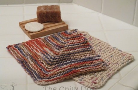 learn to knit mitered squares with this washcloth pattern