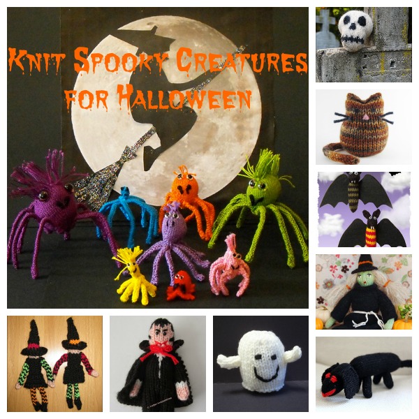 Knit some spooky (and cute) creatures for Halloween.