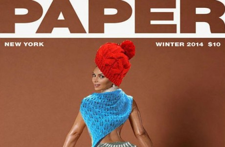Kim covered in knitting and "All About that Lace."