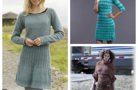 free sweater dress knitting patterns