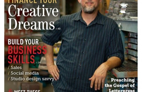 win copy of artists & makers magazine