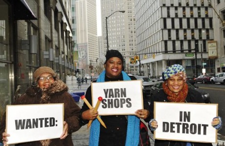 Detroit yarn crafters yearn for a yarn store.