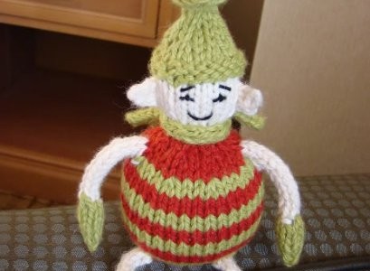 knit an elf for last-minute decor or gift giving