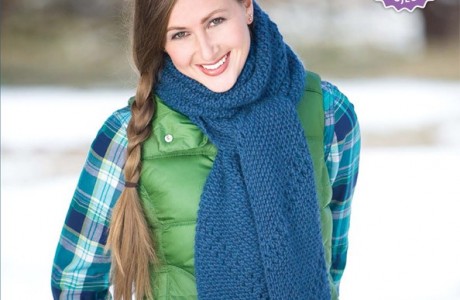 Quick knitted scarves by Amy Palmer