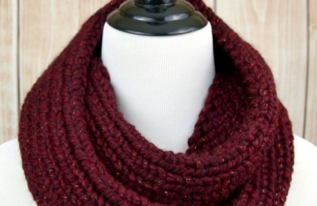loom knit infiity scarf pattern