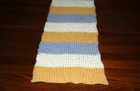 bamboo stitch table runner knitting pattern
