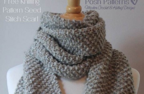 seed stitch scarf knitting pattern
