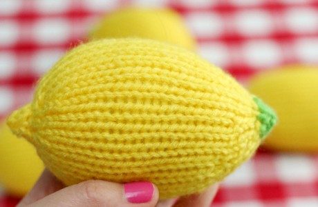 lemon stress ball knitting pattern