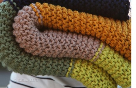 garter stitch afghan