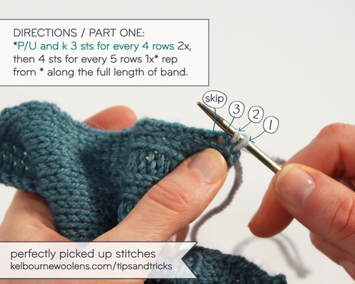 Learn the Right Way to Pick up Stitches for a Button Band – Knitting