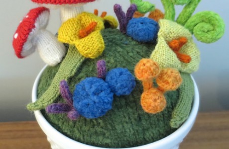 knit garden diy