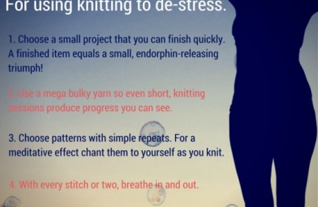 how to use knitting to destress