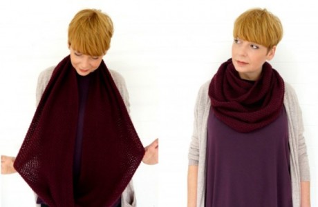 stitch up a cute and quick moss stitch infinity scarf