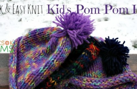 knit a super quick and easy hat for kids