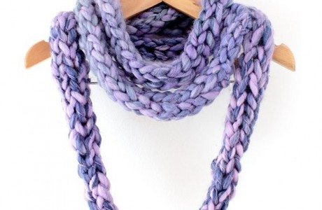 finger knit cowl pattern
