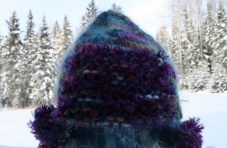 knit a warm and fuzzy lumberjack hat for kids
