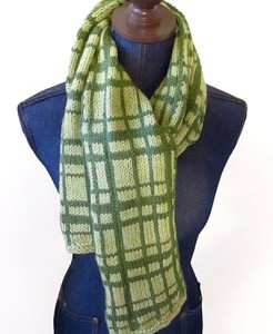 plaid scarf knitting pattern