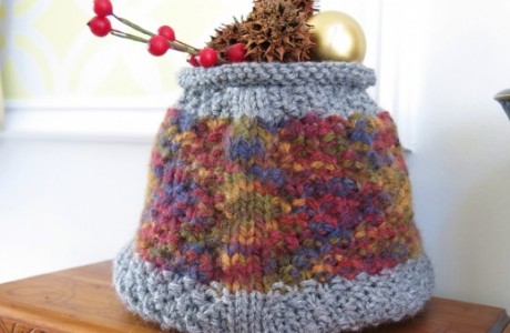 geometric basket knitting pattern