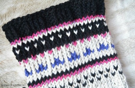 Easy stranded knitting cowl