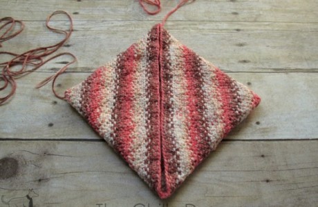 bias knit potholder