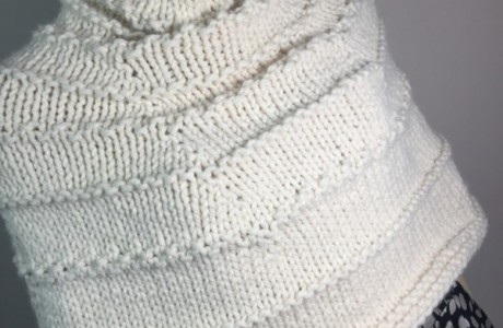 Knit a bulky poncho you can still enjoy this winter.