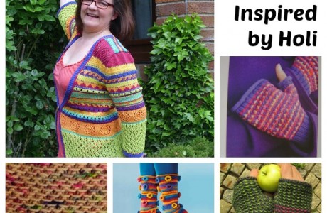Knit something colorful to celebrate Holi.