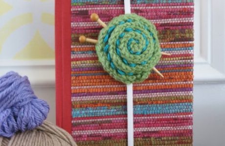 knit a yarn ball bookmark