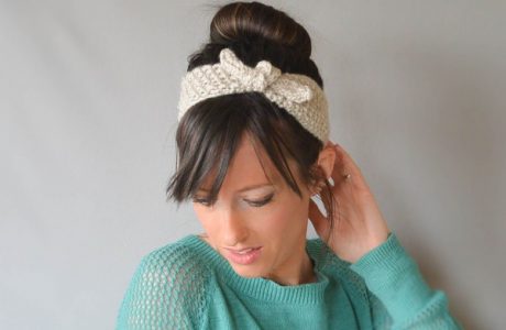 KNit a vintage-style tie headband