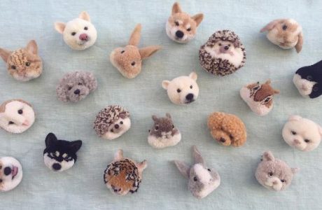 Check out these amazing animals made out of pompoms.