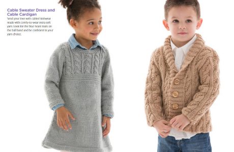 Red Heart free ebook for baby and kids knitting and crochet.